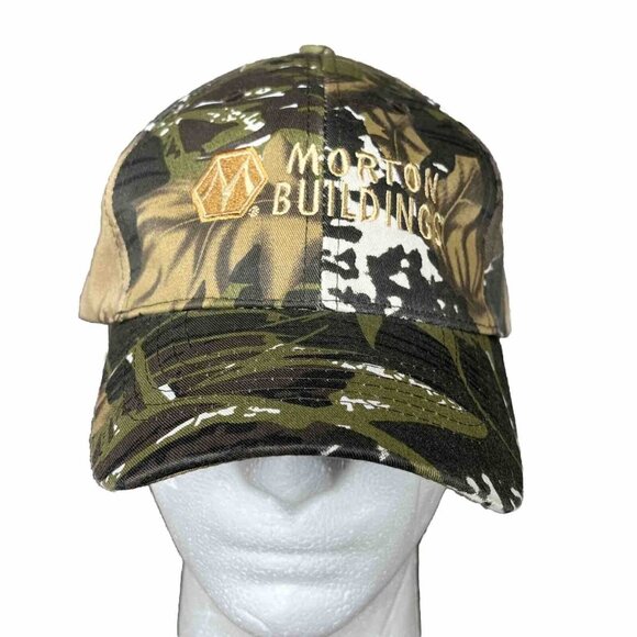 TCRB Other - Morton Buildings Ball Cap Camo Baseball Hook N Loop Adjustable